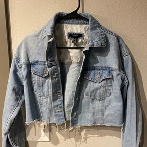Forever 21 crop denim jacket